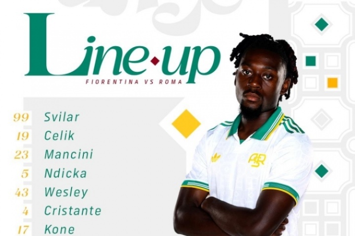 罗马客场挑战佛罗伦萨首发阵容：齐米卡斯、克里斯坦特首发，多夫比克出战