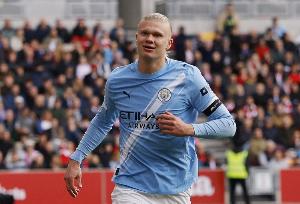 英超104场轰入94球！曼城官方晒哈兰德数据：主场进球数仅逊阿圭罗