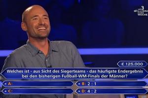 吧友能答对吗？德国男子答错世界杯决赛比分，痛失百万元奖金