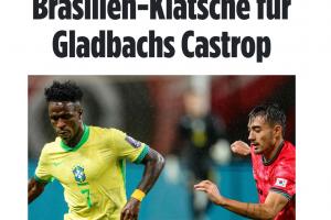 德媒聚焦归化球员卡斯特罗普：从憧憬到幻灭，代表巴西出战遭0-5血洗