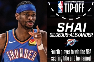 得分、双料MVP与总冠军加身！NBA官推晒亚历上赛季成就，为揭幕战预热。