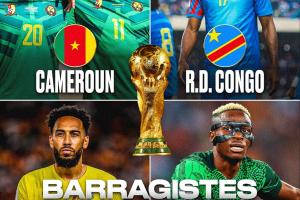 非洲区附加赛赛程揭晓：尼日利亚对阵加蓬，喀麦隆迎战刚果。