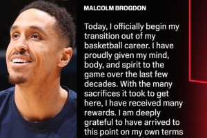 布罗格登退役声明：数十载篮球生涯，我倾尽所有！