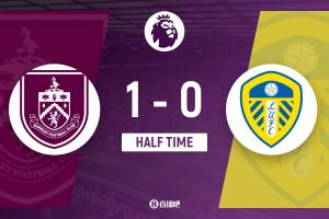 半战，伯恩利凭借乌戈丘库的破门（沃克助攻）暂时1-0领先利兹联。