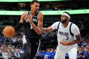 文班亚马隔扣浓眉；费城新援初露锋芒；杨瀚森生涯首秀表现。