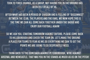 英冠垫底！谢周三发公开信呼吁球迷支持：希望大家能到场助威