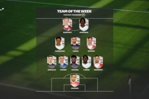 德甲官方第8轮最佳阵容：莱比锡红牛与勒沃库森各3人入选，基米希与伯卡特在列。