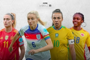 FIFPRO女足年度最佳阵候选名单公布：邦马蒂与普特拉斯领衔，39岁玛塔亦入选。