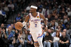 全场2罚！亚历山大26中14砍31分9板，下半场16中6，三分准绝杀锁定胜局。