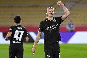 哈兰德成为英超历史上第三位在连续4个主场赛事中均有进球的球员。