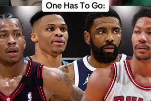 巅峰AI、罗斯、欧文、威少，必须去掉一个选谁？贝弗利：我选威少