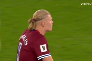 【集锦】世预赛-哈兰德戴帽+两度失点 挪威5-0以色列先赛9分领跑