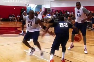 这运球能教给弗拉格吗？欧文当年梦之队训练赛秀翻一群全明星！